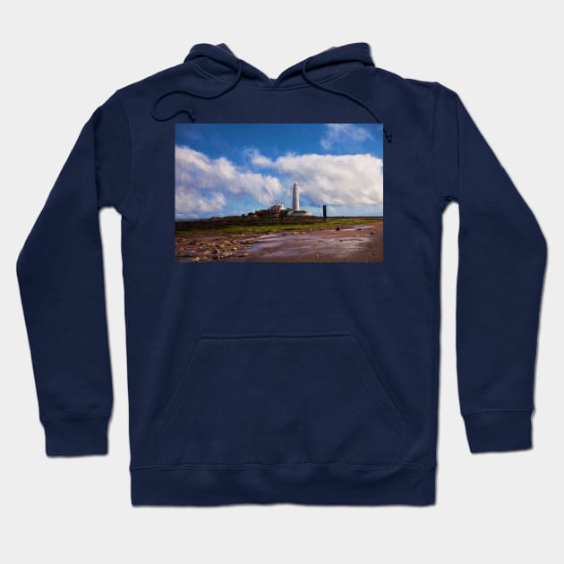 St Mary's Island (with Swirl Effect) Hoodie by Violaman